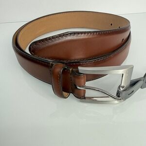 New Allen Edmonds Dress Belt Mens 40 Brown European Calfskin Leather 1021155